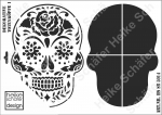 Schablone-Stencil A3 284-5014 Dekorative Totenköpfe